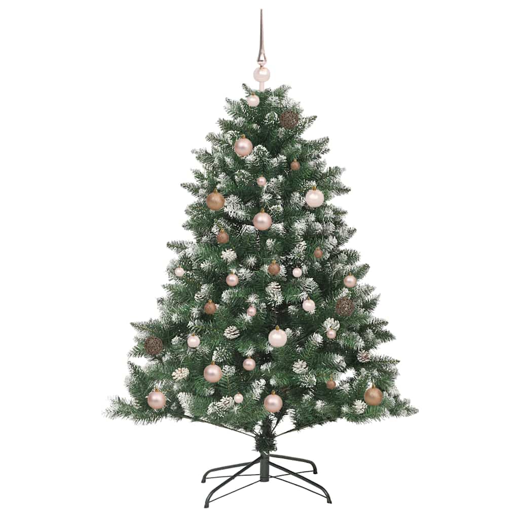 Kunstigt juletræ med stativ Grøn 150 cm PVC og plastik og stål