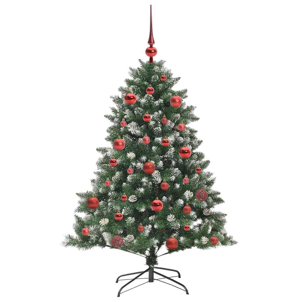 Kunstigt juletræ med stativ Grøn 150 cm PVC og plastik og stål