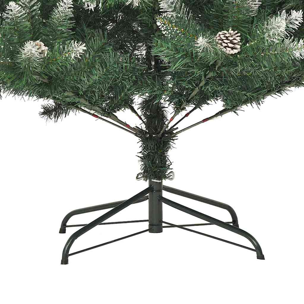 Kunstigt juletræ med stativ Grøn 150 cm PVC og plastik og stål