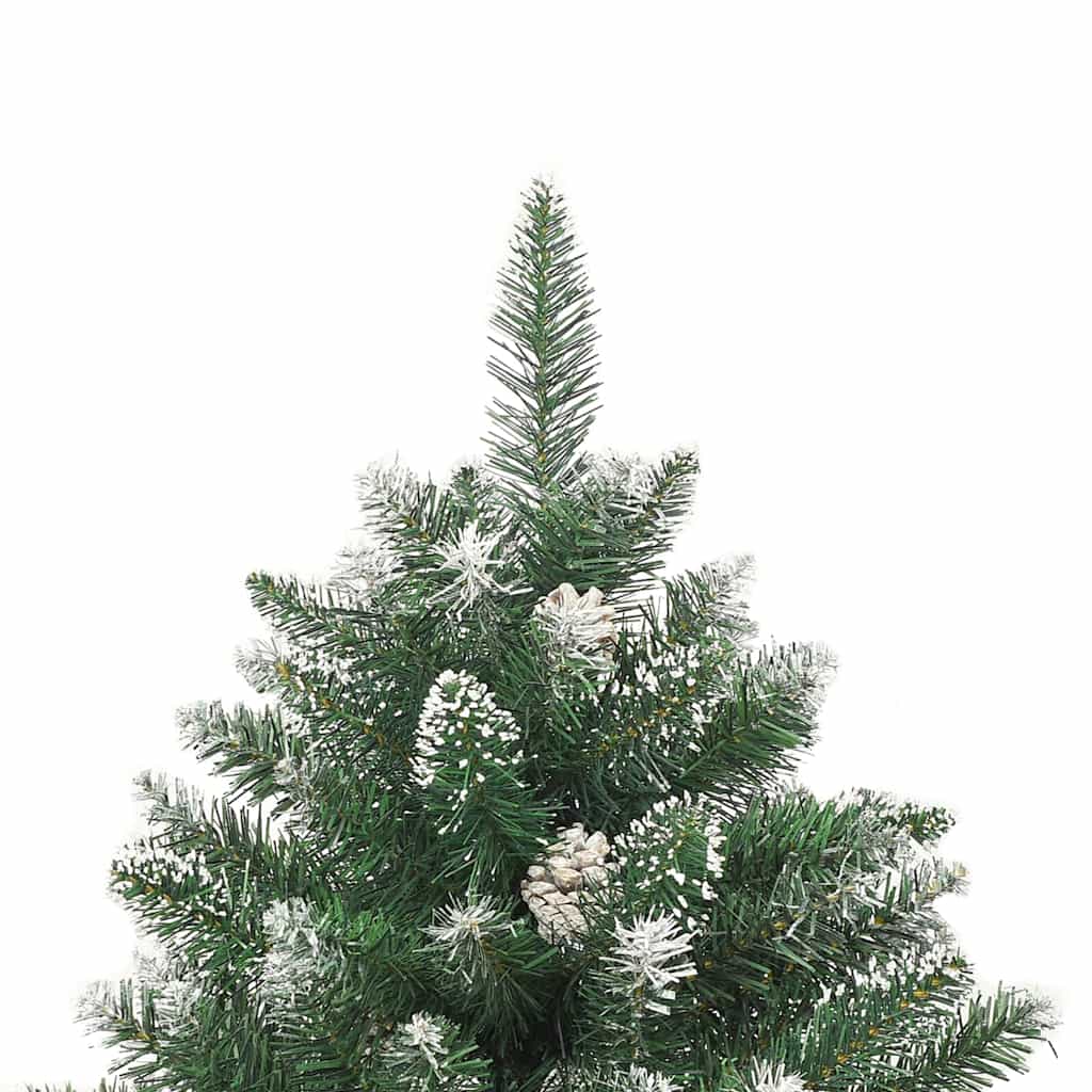 Kunstigt juletræ med stativ Grøn 240 cm PVC og plastik og stål