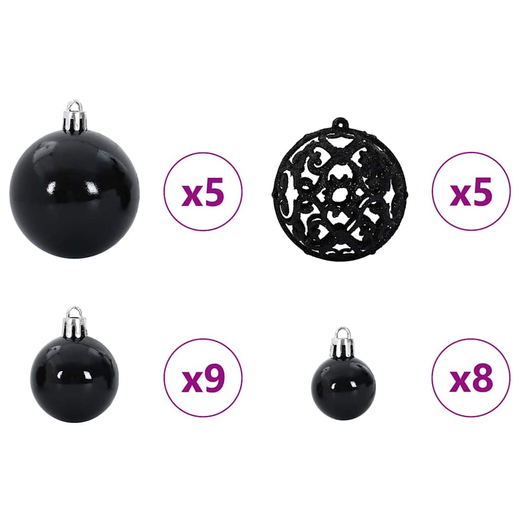 Kunstigt slankt juletræ med 150 LED'er Grøn og Hvid 150 cm
