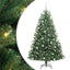 Kunstigt Hinged Juletræ med 300 LED'er Grøn 180 cm PVC og metal