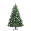 Kunstigt Hinged Juletræ med 300 LED'er Grøn 180 cm PVC og metal