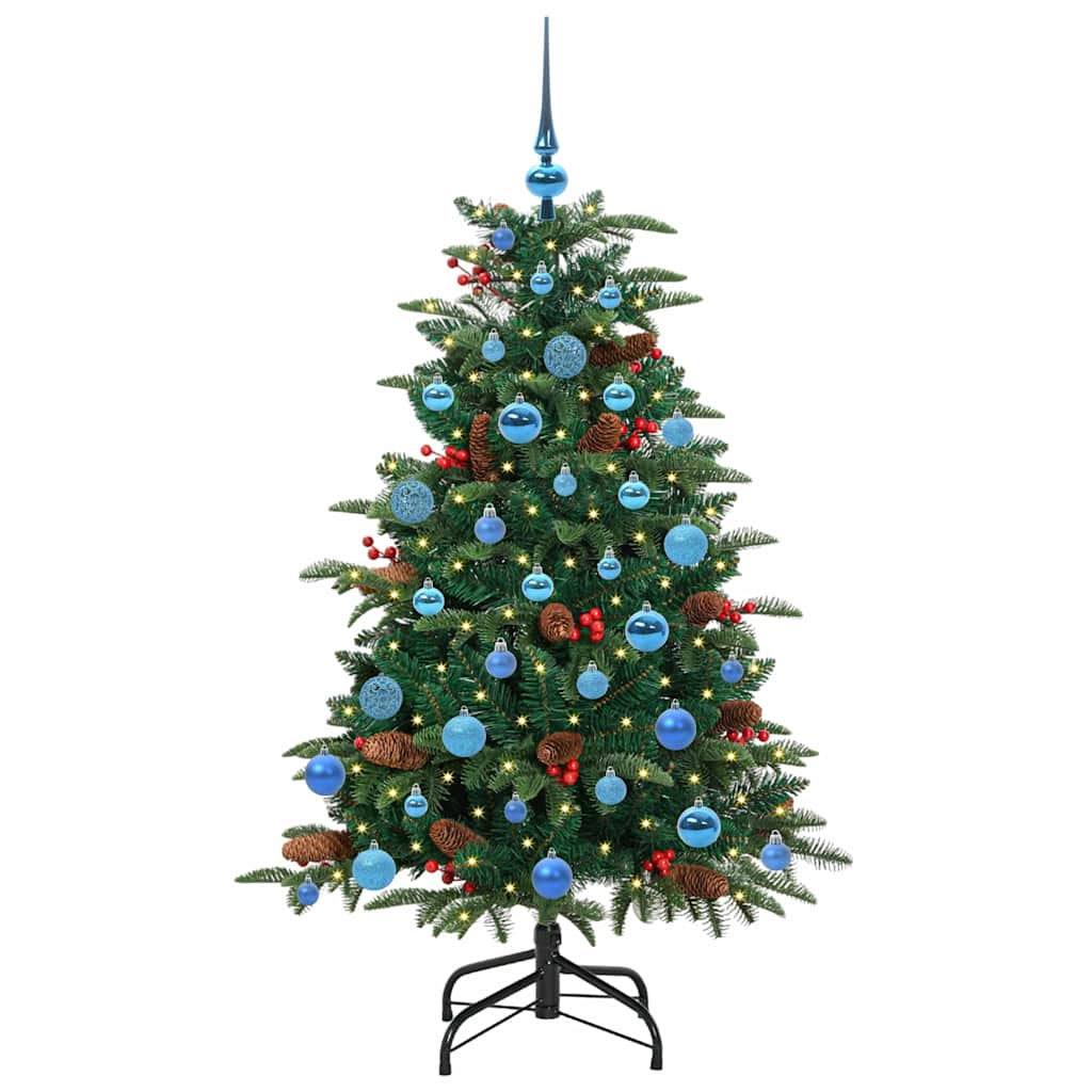 Kunstigt juletræ med stativ Grøn 150 cm PVC og metal og plast