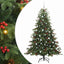 Kunstigt juletræ med stativ Grøn 180 cm PVC og metal og plast