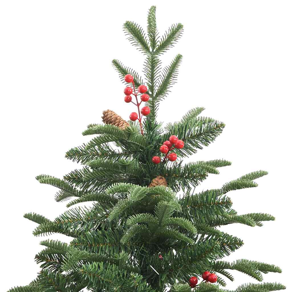 Kunstigt juletræ med stativ Grøn 180 cm PVC og metal og plast