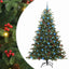 Kunstigt juletræ med stativ Grøn 180 cm PVC og metal og plast