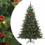 Kunstigt juletræ med stativ Grøn 210 cm PVC og metal og plast