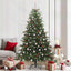 Kunstigt juletræ med stativ Grøn 210 cm PVC og metal og plast