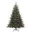 Kunstigt juletræ Grøn 210 cm PVC og metal og plast