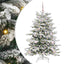 Kunstigt Hinged Juletræ Hvid 120 cm PE og PVC