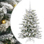 Kunstigt Hinged Juletræ Hvid 120 cm PE og PVC