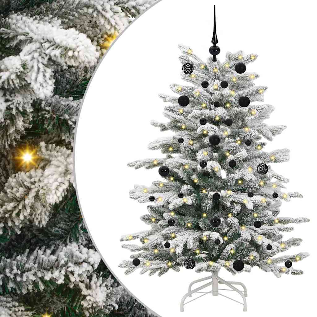 Kunstigt Hinged Juletræ Hvid 150 cm PE og PVC