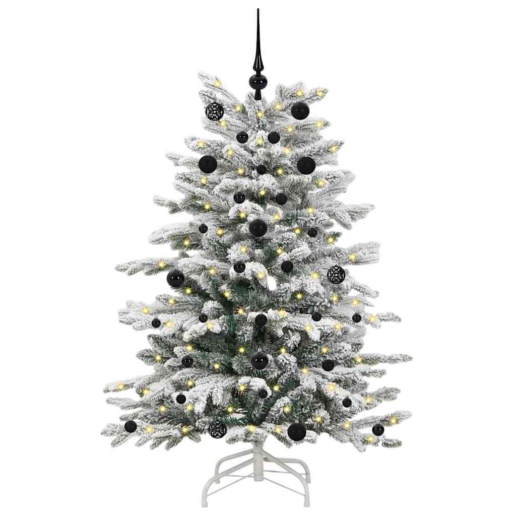 Kunstigt Hinged Juletræ Hvid 150 cm PE og PVC