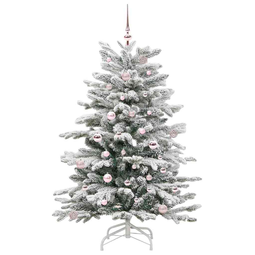 Kunstigt Hinged Juletræ Hvid 150 cm PE og PVC