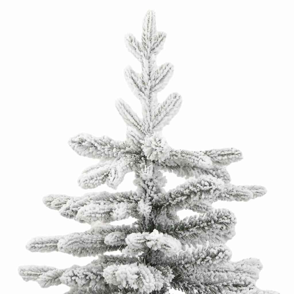 Kunstigt Hinged Juletræ Hvid 180 cm PE og PVC