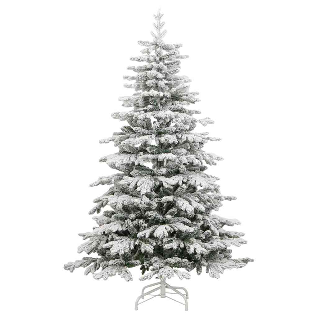 Kunstigt Hinged Juletræ Hvid 180 cm PE og PVC