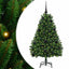 Kunstigt juletræ med 150 LED'er Grøn 120 cm PVC og metal