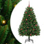 Kunstigt juletræ med 150 LED'er Grøn 150 cm PVC og metal