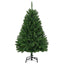 Kunstigt juletræ med 150 LED'er Grøn 150 cm PVC og metal