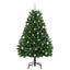 Kunstigt juletræ med 150 LED'er Grøn 150 cm PVC og metal