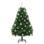 Kunstigt juletræ med 150 LED'er Grøn 150 cm PVC og metal