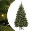 Kunstigt juletræ med 300 LED'er Grøn 180 cm PVC og metal