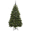 Kunstigt juletræ med 300 LED'er Grøn 180 cm PVC og metal