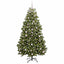 Kunstigt juletræ med 300 LED'er Grøn 180 cm PVC og metal