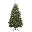 Kunstigt juletræ med 300 LED'er Grøn 180 cm PVC og metal