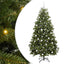 Kunstigt juletræ med 300 LED'er Grøn 180 cm PVC og metal