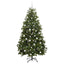 Kunstigt juletræ med 300 LED'er Grøn 180 cm PVC og metal