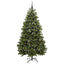 Kunstigt juletræ med 300 LED'er Grøn 210 cm PVC og metal