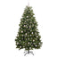 Kunstigt juletræ med 300 LED'er Grøn 210 cm PVC og metal