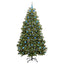 Kunstigt juletræ med 300 LED'er Grøn 210 cm PVC og metal