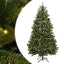 Kunstigt juletræ med 300 LED'er Grøn 240 cm PVC og metal