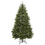 Kunstigt juletræ med 300 LED'er Grøn 240 cm PVC og metal