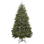 Kunstigt juletræ med 300 LED'er Grøn 240 cm PVC og metal