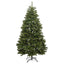 Kunstigt juletræ med 300 LED'er Grøn 240 cm PVC og metal