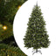 Kunstigt juletræ med 300 LED'er Grøn 270 cm PVC og metal
