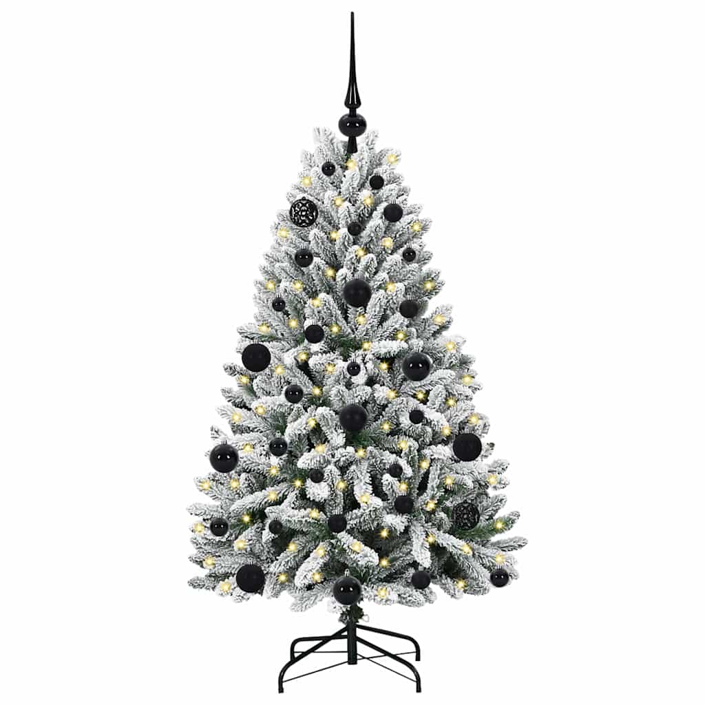 Kunstigt juletræ Grøn og Hvid 120 cm PVC og metal
