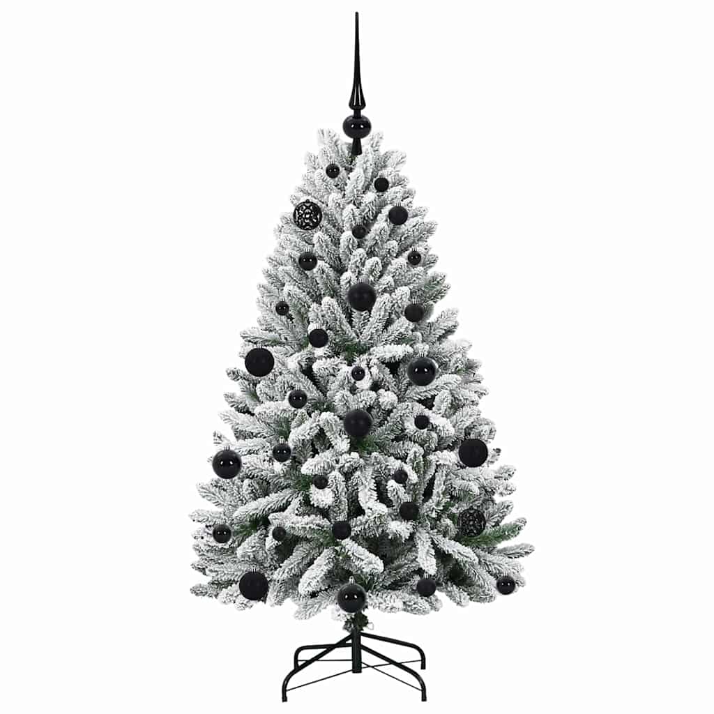 Kunstigt juletræ Grøn og Hvid 120 cm PVC og metal