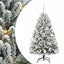 Kunstigt juletræ Grøn og Hvid 120 cm PVC og metal