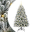 Kunstigt juletræ Grøn og Hvid 150 cm PVC og metal