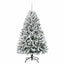 Kunstigt juletræ Grøn og Hvid 150 cm PVC og metal