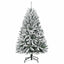 Kunstigt juletræ Grøn og Hvid 150 cm PVC og metal