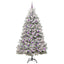 Kunstigt juletræ Grøn og Hvid 210 cm PVC og metal