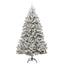 Kunstigt juletræ Grøn og Hvid 240 cm PVC og metal