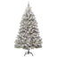 Kunstigt juletræ Grøn og Hvid 240 cm PVC og metal
