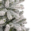 Kunstigt juletræ Grøn og Hvid 270 cm PVC og metal
